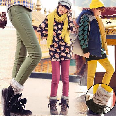 冬日時尚必備 韓版顯瘦加絨彈力翻毛卷邊修身小腳褲，打造溫暖與氣質并存的女神范